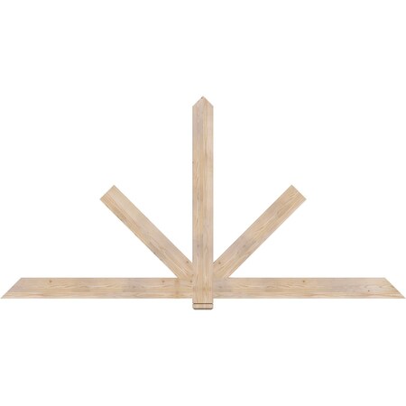 Ekena Millwork Kennewick Smooth Timber Gable Bracket, Douglas Fir, 108"W x 54"H x 1 1/2"D x 5 1/2"F, 12/12 Pitch GBW108X54X0206KEN00SDF